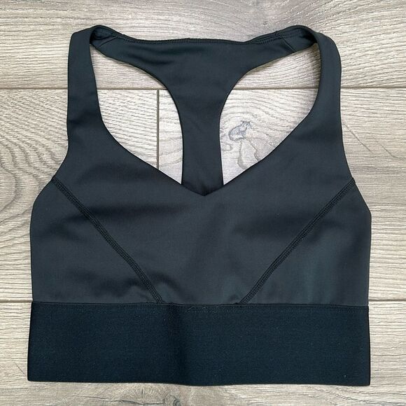 Good American Black Racerback Sports Bra‎ Size 0 - Picture 1 of 7